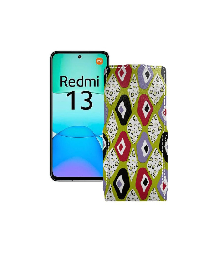 Чохол-флип з екошкіри для телефону Xiaomi Redmi 13