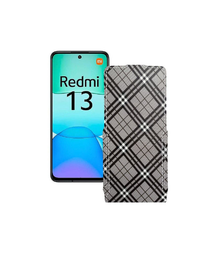 Чохол-флип з екошкіри для телефону Xiaomi Redmi 13