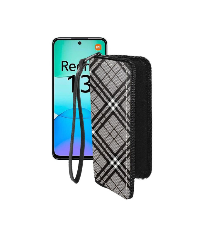 Чохол-гаманець з екошкіри для телефону Xiaomi Redmi 13