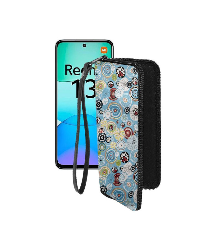 Чохол-гаманець з екошкіри для телефону Xiaomi Redmi 13