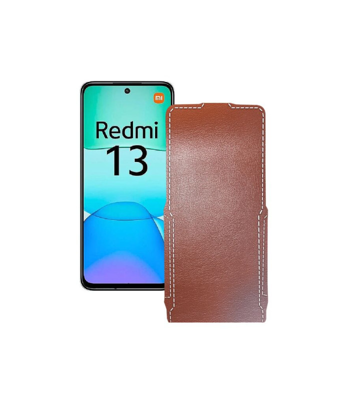 Чохол-флип з екошкіри для телефону Xiaomi Redmi 13