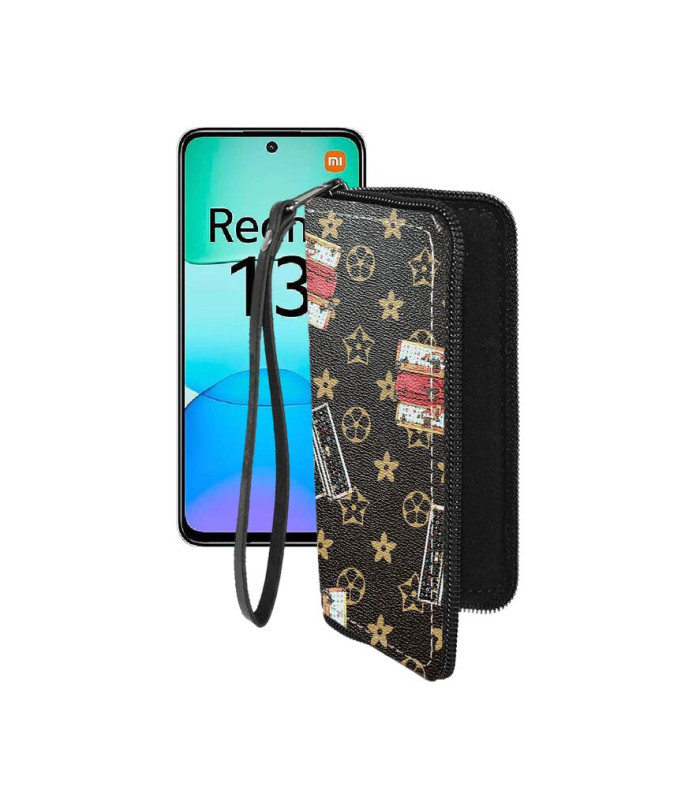 Чохол-гаманець з екошкіри для телефону Xiaomi Redmi 13