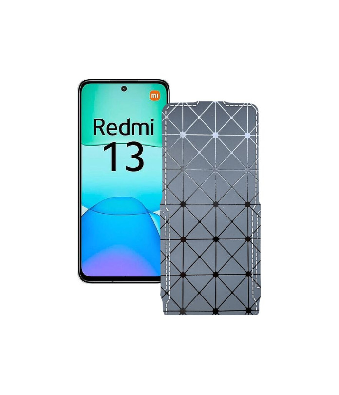 Чохол-флип з екошкіри для телефону Xiaomi Redmi 13