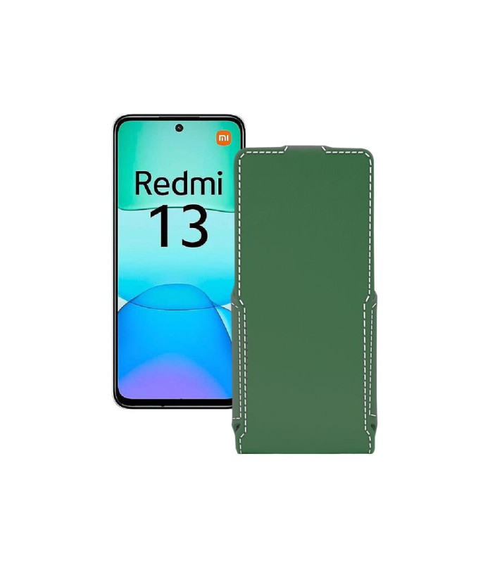 Чохол-флип з екошкіри для телефону Xiaomi Redmi 13