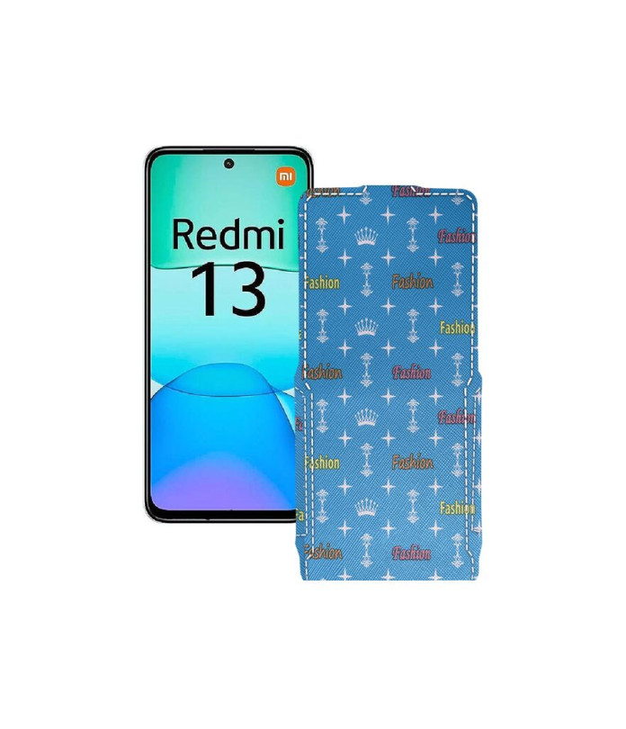 Чохол-флип з екошкіри для телефону Xiaomi Redmi 13
