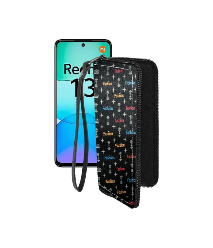 Чохол-гаманець з екошкіри для телефону Xiaomi Redmi 13