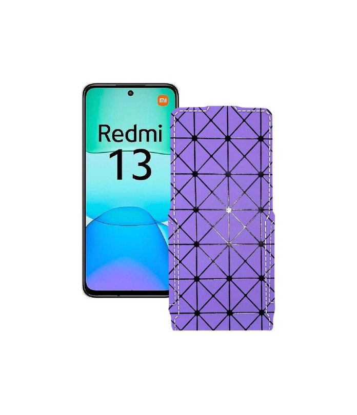 Чохол-флип з екошкіри для телефону Xiaomi Redmi 13