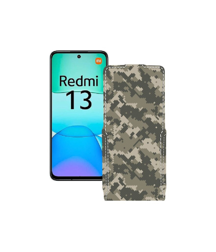 Чохол-флип з екошкіри для телефону Xiaomi Redmi 13