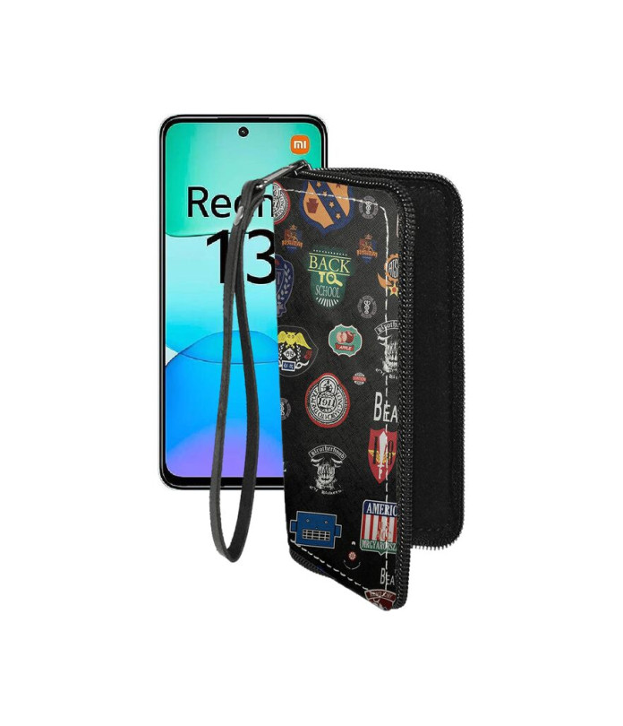 Чохол-гаманець з екошкіри для телефону Xiaomi Redmi 13