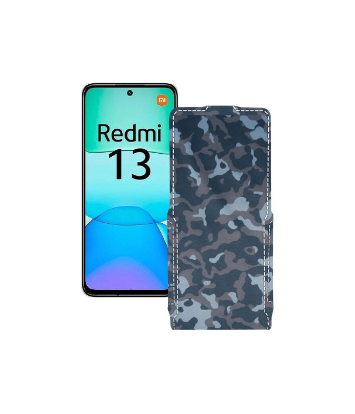 Чохол-флип з екошкіри для телефону Xiaomi Redmi 13