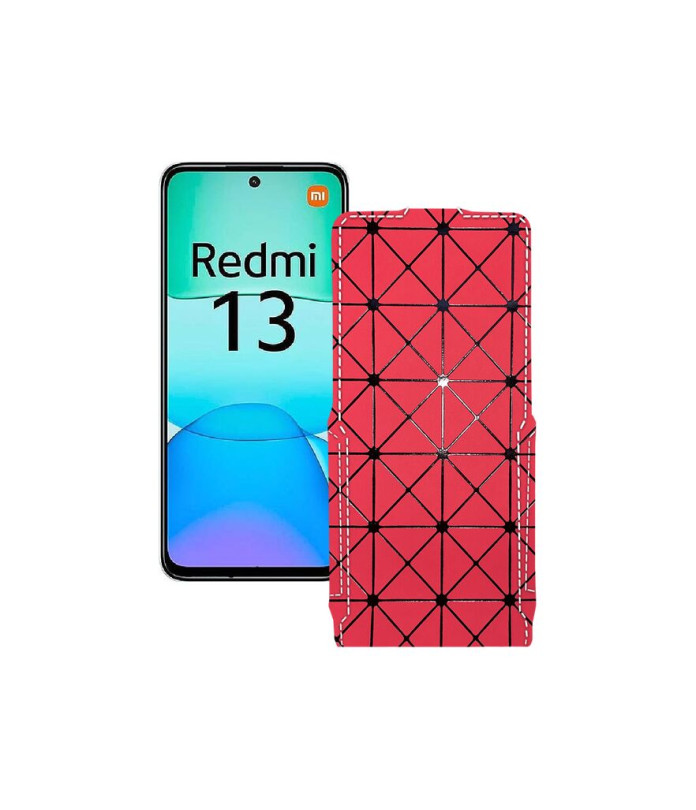 Чохол-флип з екошкіри для телефону Xiaomi Redmi 13