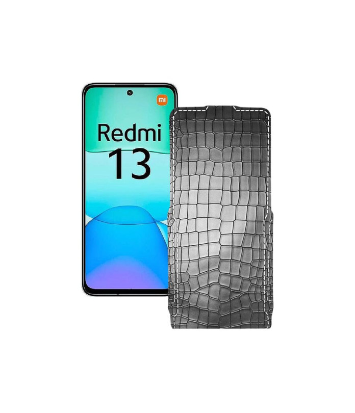 Чохол-флип з екошкіри для телефону Xiaomi Redmi 13