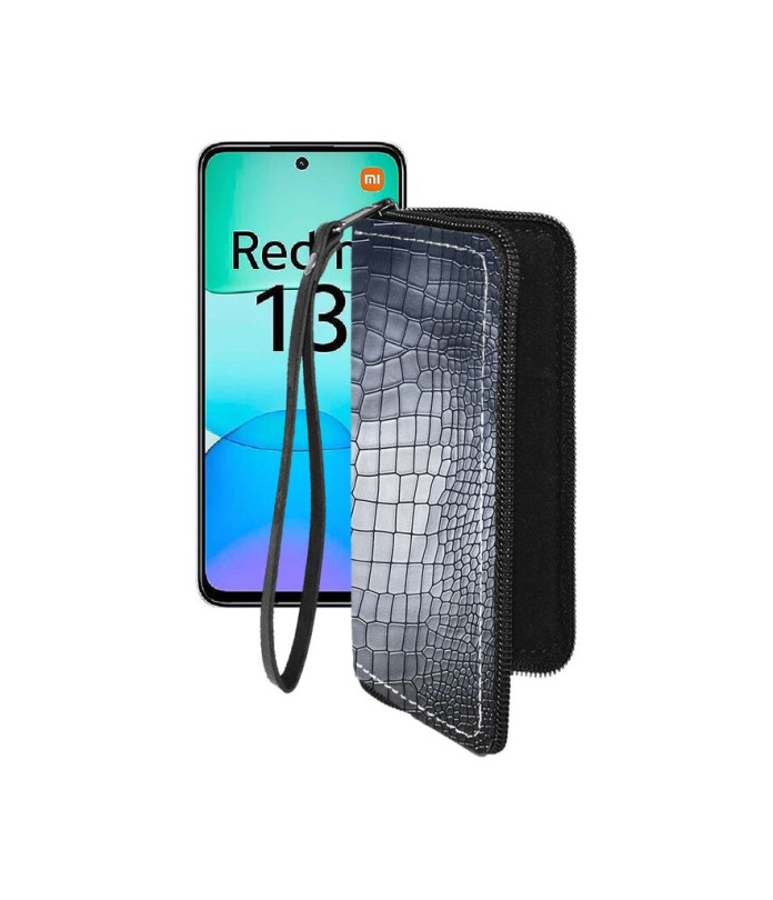 Чохол-гаманець з екошкіри для телефону Xiaomi Redmi 13
