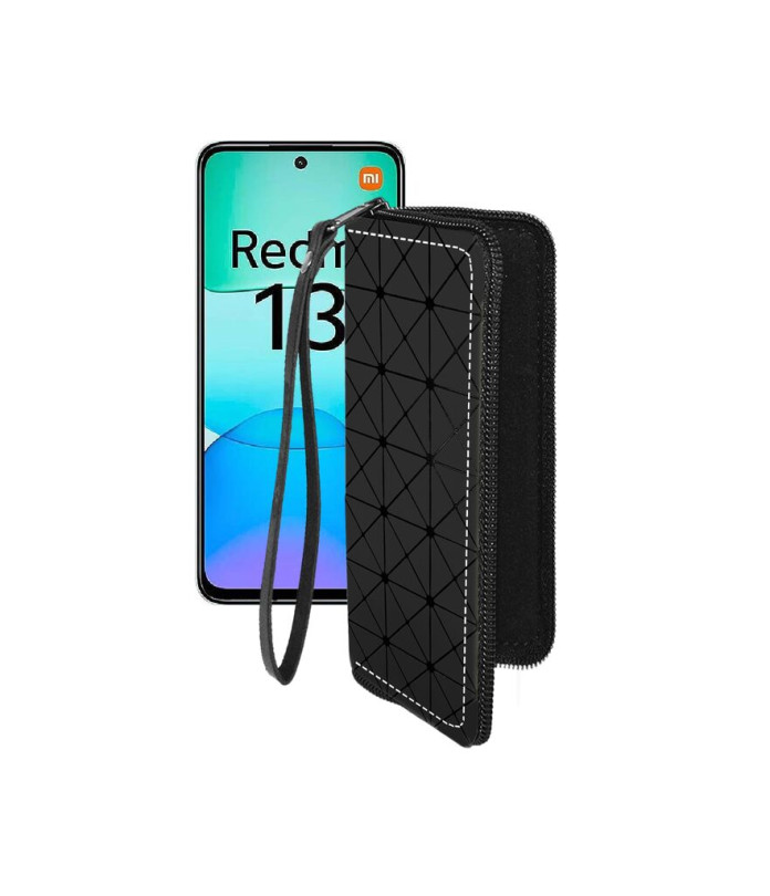 Чохол-гаманець з екошкіри для телефону Xiaomi Redmi 13