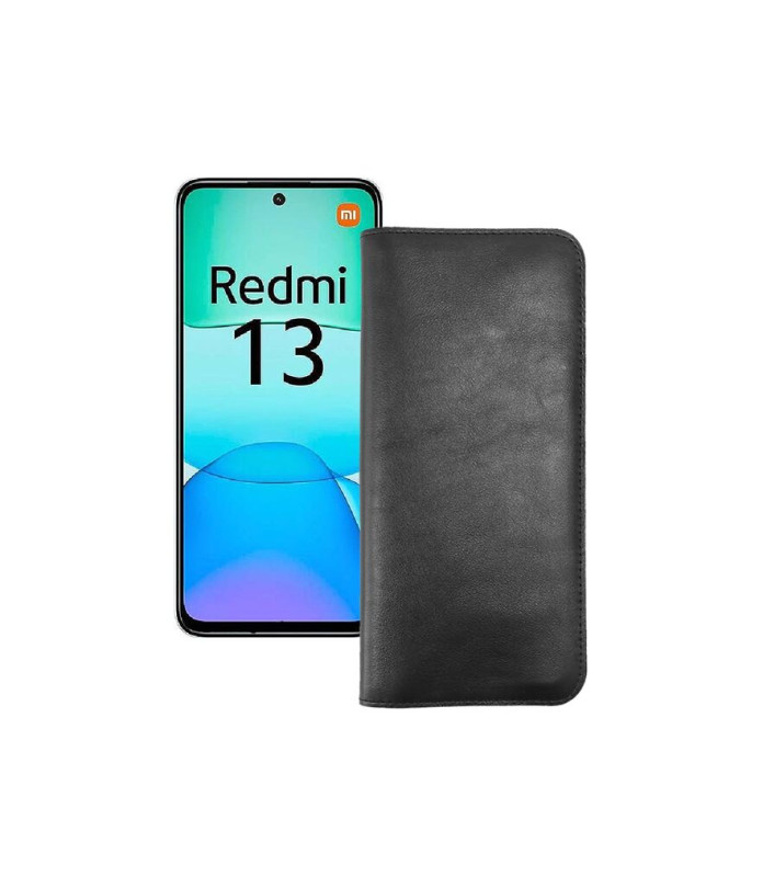 Портмоне з шкіри для телефону Xiaomi Redmi 13