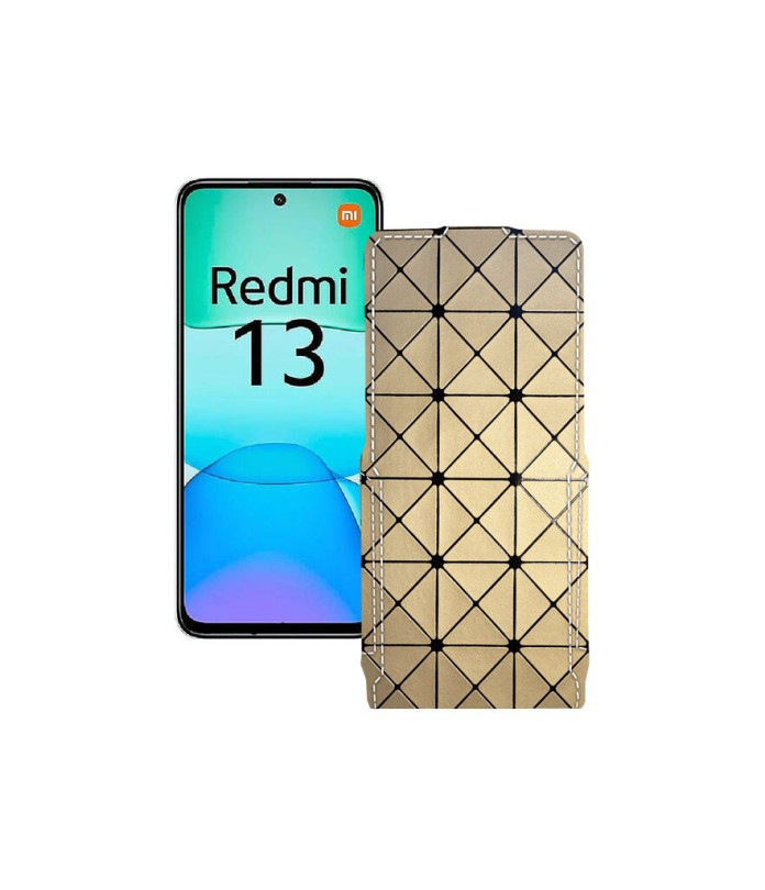 Чохол-флип з екошкіри для телефону Xiaomi Redmi 13