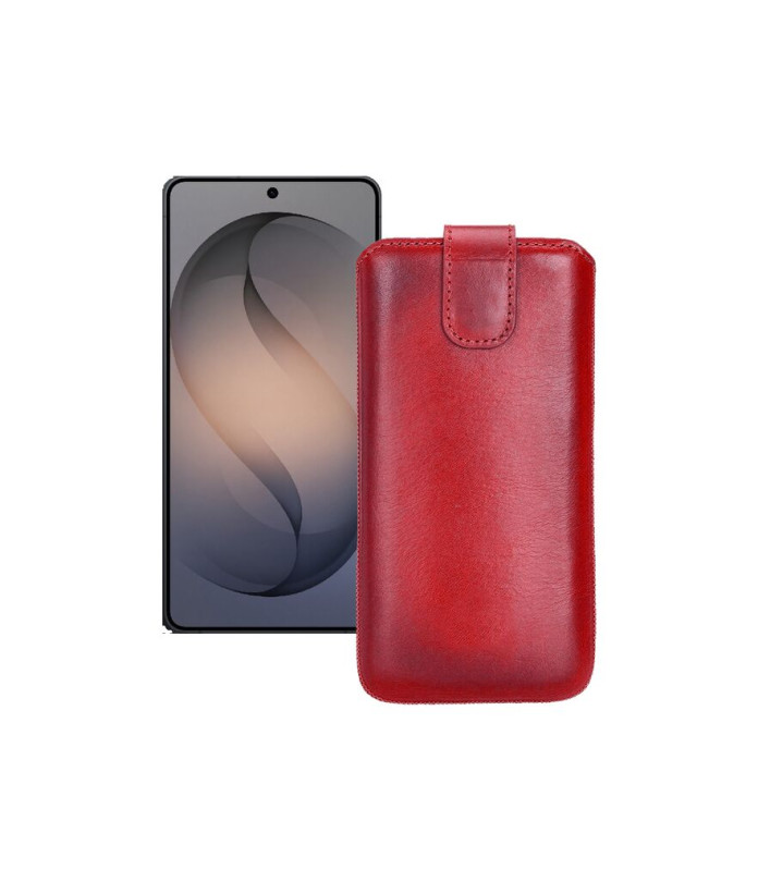 Витяжка з екошкіри для телефону Samsung S26 Ultra