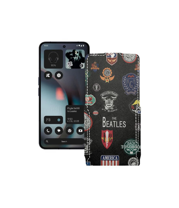 Чохол-флип з екошкіри для телефону Nothing Phone (3)