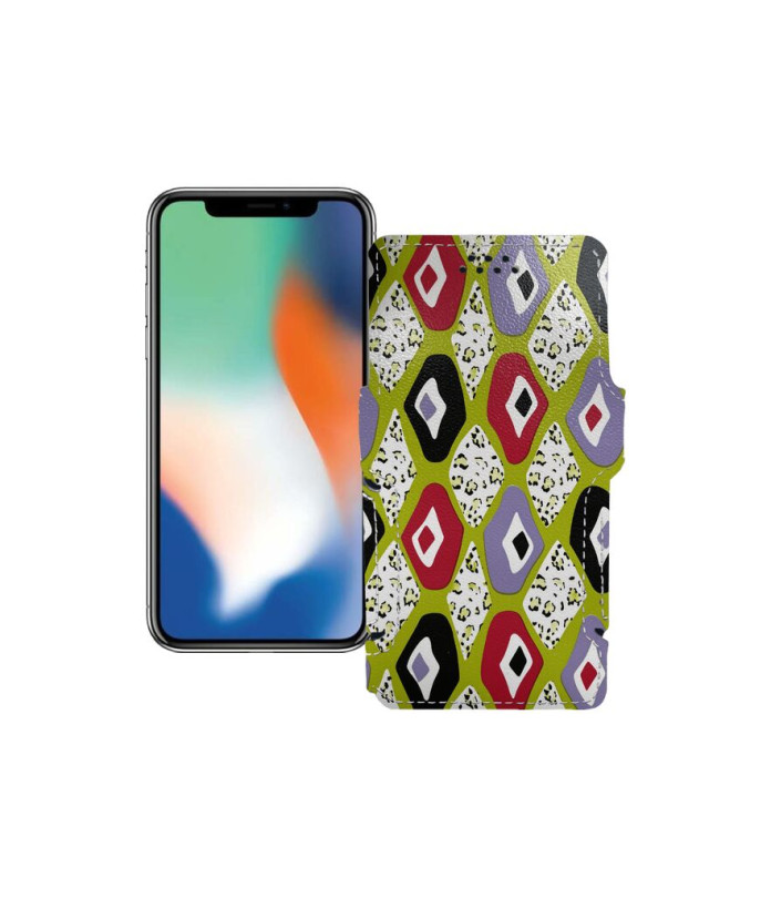 Чохол-книжка з екошкіри для телефону Apple iPhone X