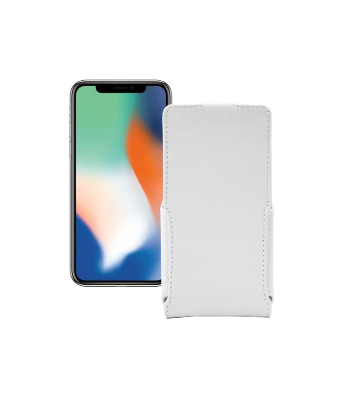 Чохол-флип з екошкіри для телефону Apple iPhone X