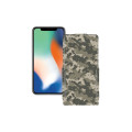 Чохол-флип з екошкіри для телефону Apple iPhone X