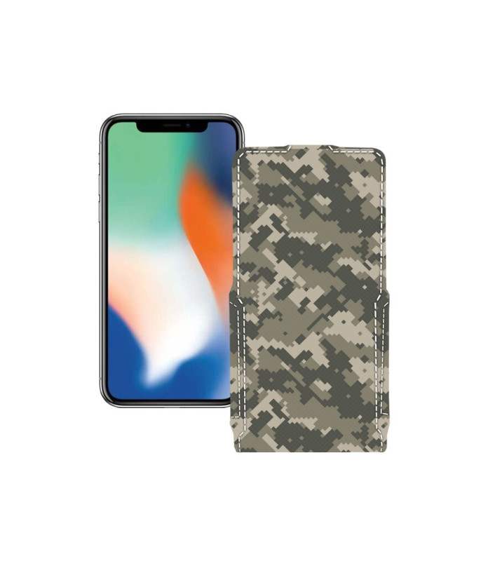 Чохол-флип з екошкіри для телефону Apple iPhone X