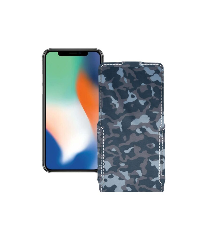 Чохол-флип з екошкіри для телефону Apple iPhone X