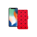 Чохол-книжка з екошкіри для телефону Apple iPhone X