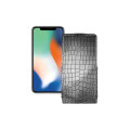 Чохол-флип з екошкіри для телефону Apple iPhone X