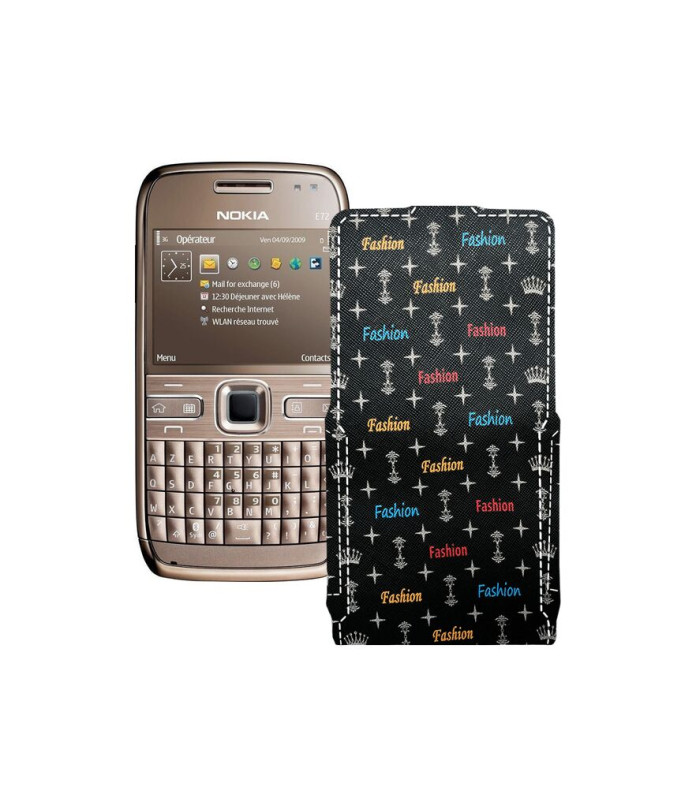 Чохол-флип з екошкіри для телефону Nokia E72