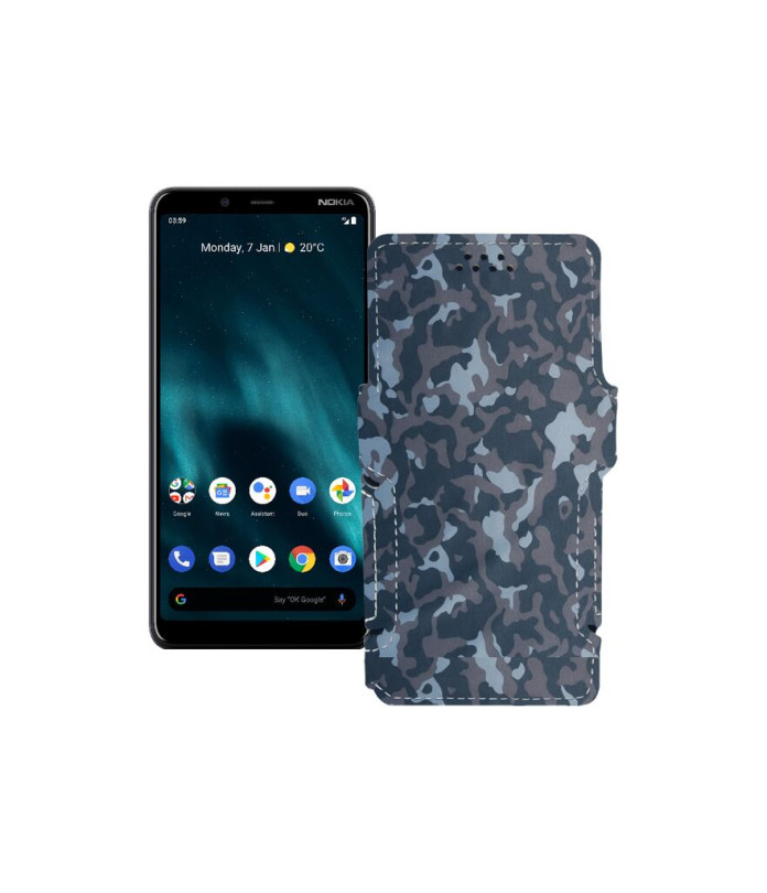 Чохол-книжка з екошкіри для телефону Nokia 3.1 Plus