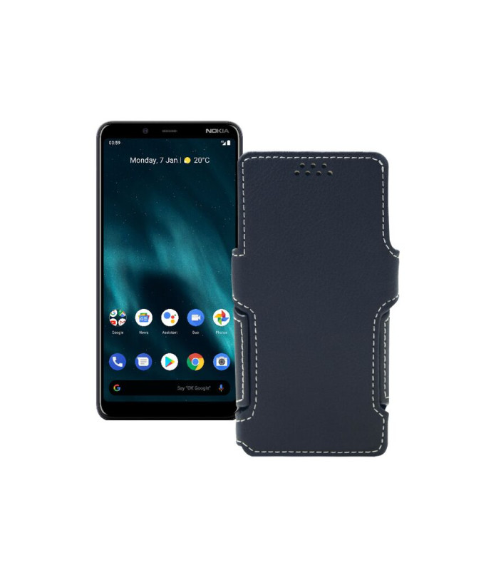 Чохол-книжка з екошкіри для телефону Nokia 3.1 Plus