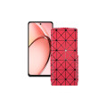 Чохол-флип з екошкіри для телефону OPPO A3x 4G