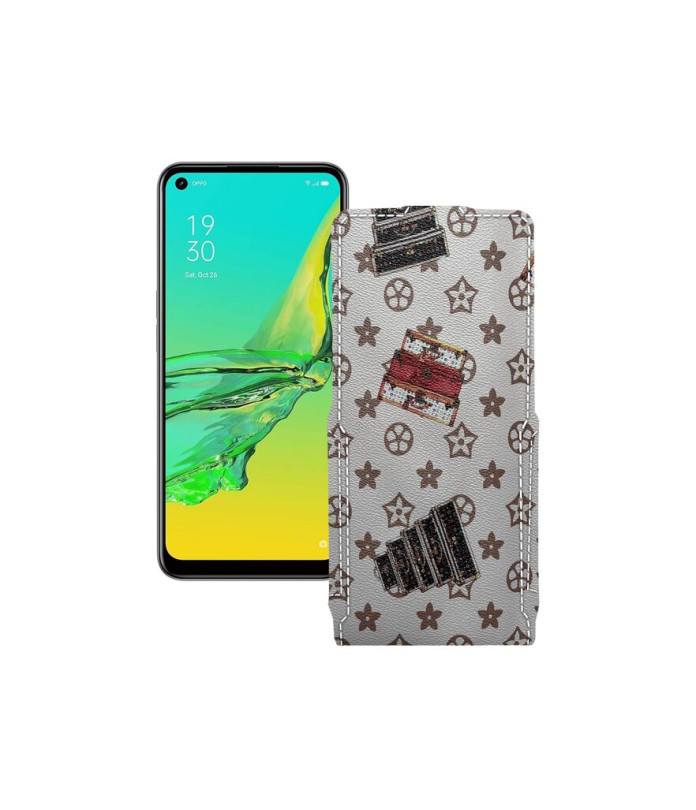 Чохол-флип з екошкіри для телефону OPPO A33 2020