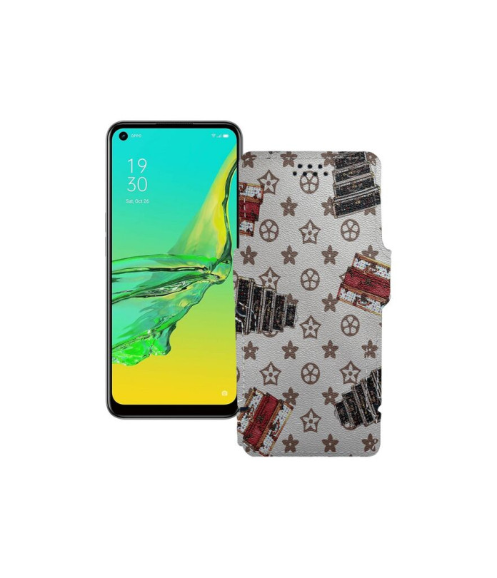 Чохол-книжка з екошкіри для телефону OPPO A33 2020