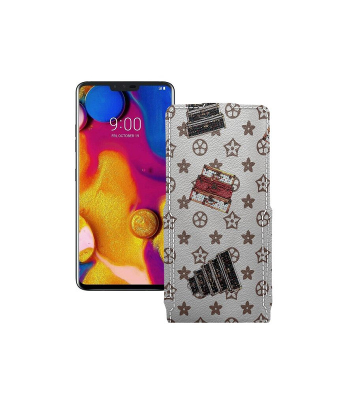 Чохол-флип з екошкіри для телефону LG V40 ThinQ