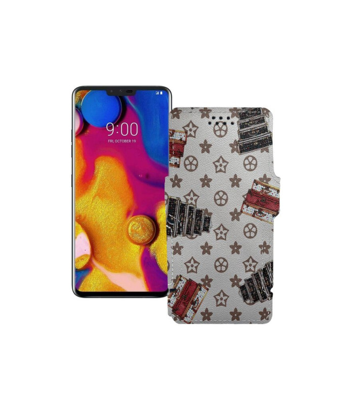 Чохол-книжка з екошкіри для телефону LG V40 ThinQ