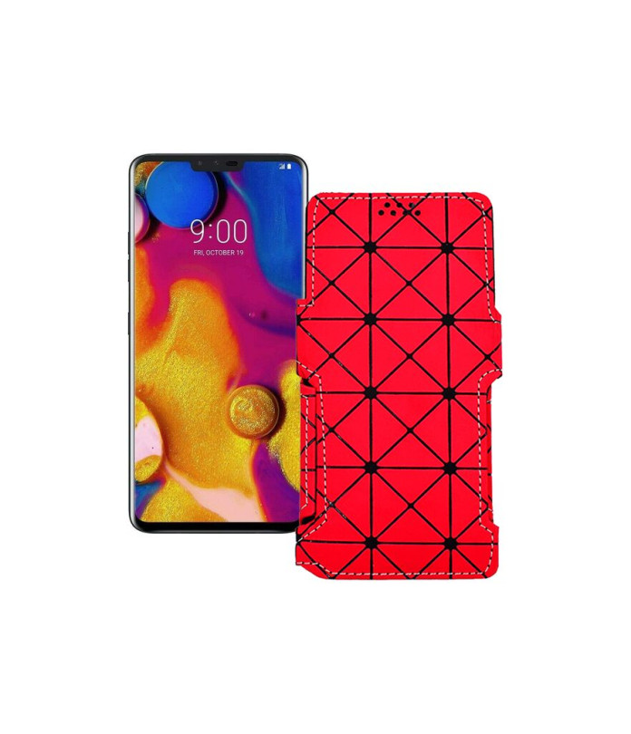 Чохол-книжка з екошкіри для телефону LG V40 ThinQ