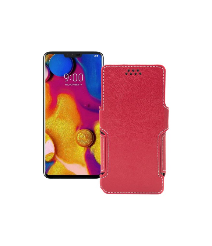 Чохол-книжка з екошкіри для телефону LG V40 ThinQ