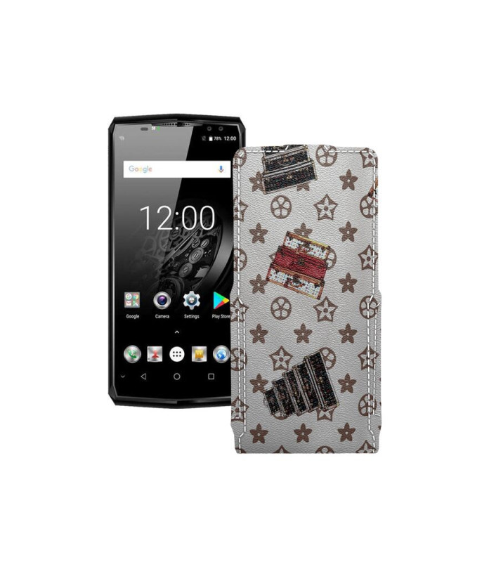 Чохол-флип з екошкіри для телефону Oukitel K10