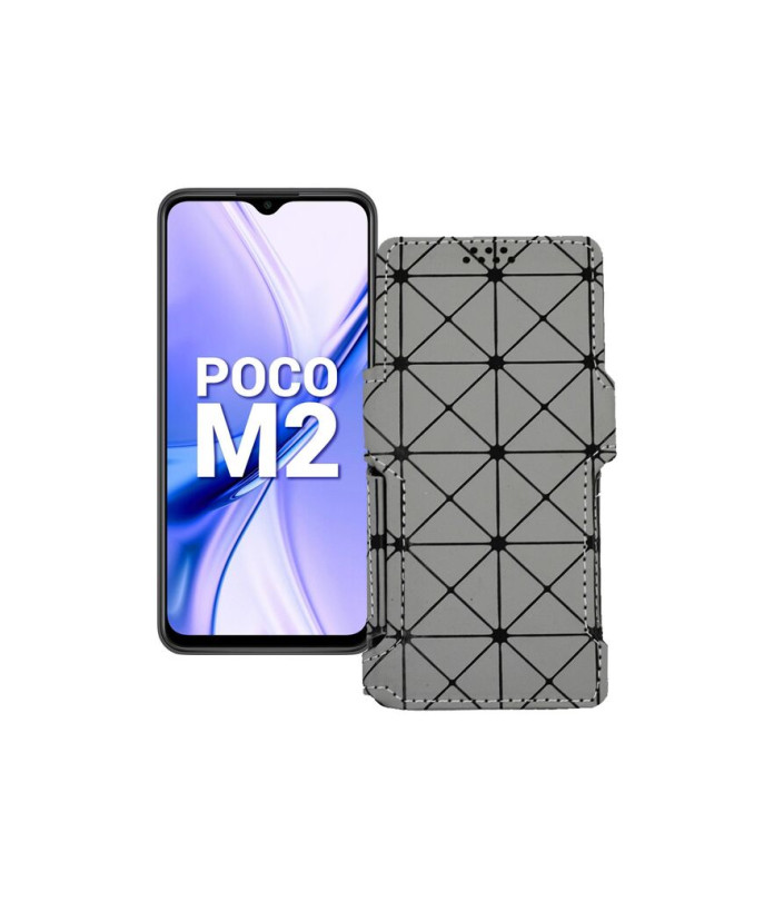 Чохол-книжка з екошкіри для телефону Xiaomi Poco M2