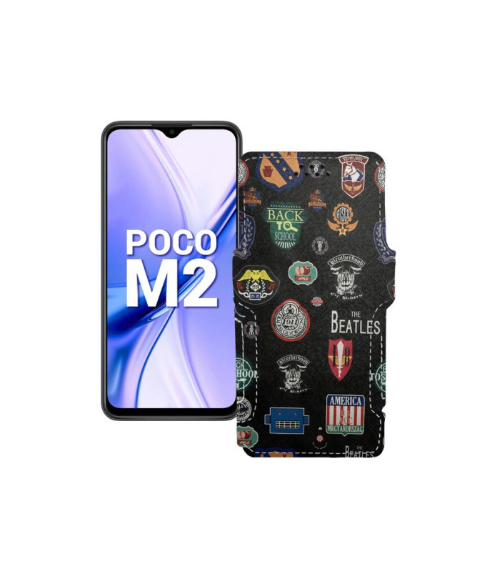 Чохол-книжка з екошкіри для телефону Xiaomi Poco M2