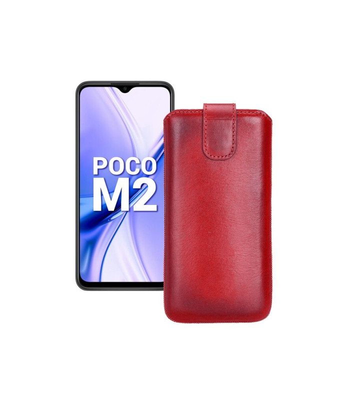 Витяжка з екошкіри для телефону Xiaomi Poco M2