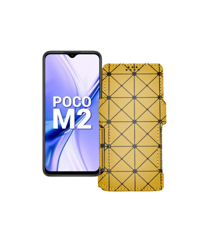 Чохол-книжка з екошкіри для телефону Xiaomi Poco M2