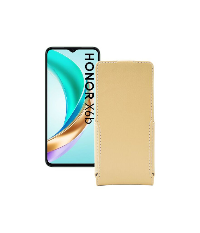 Чохол-флип з екошкіри для телефону Honor X6B
