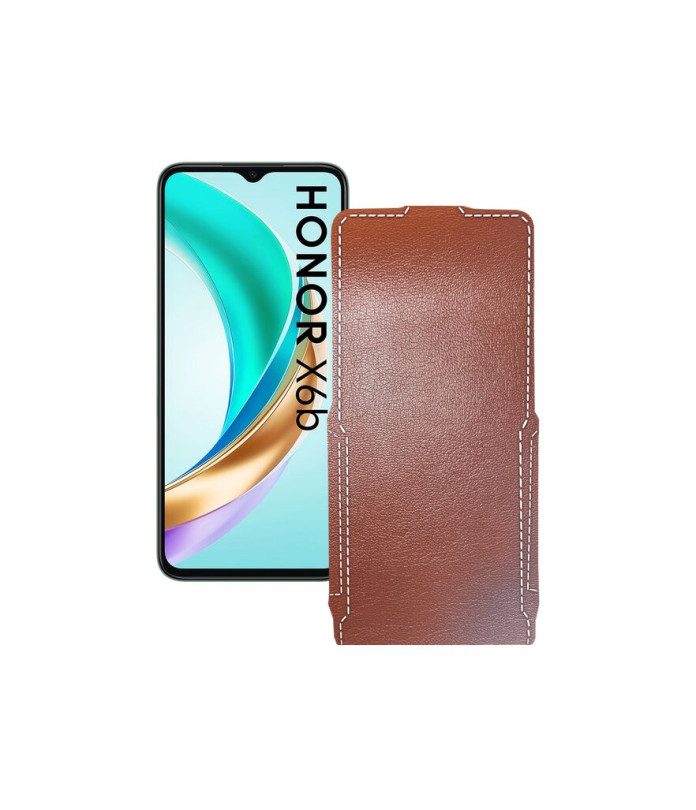 Чохол-флип з екошкіри для телефону Honor X6B