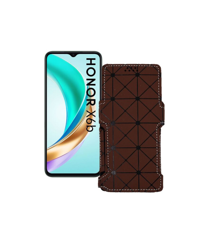 Чохол-книжка з екошкіри для телефону Honor X6B