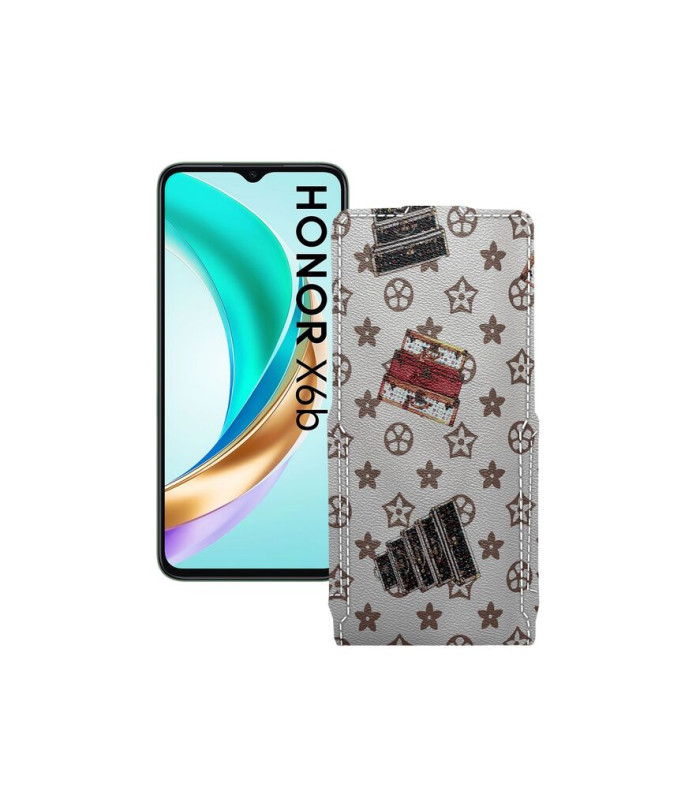 Чохол-флип з екошкіри для телефону Honor X6B