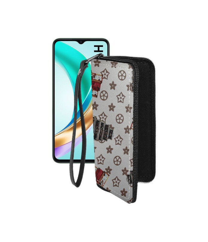Чохол-гаманець з екошкіри для телефону Honor X6B