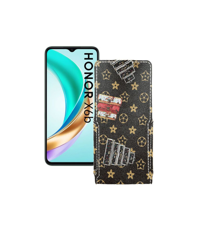 Чохол-флип з екошкіри для телефону Honor X6B
